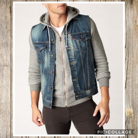 sleeveless trucker jacket